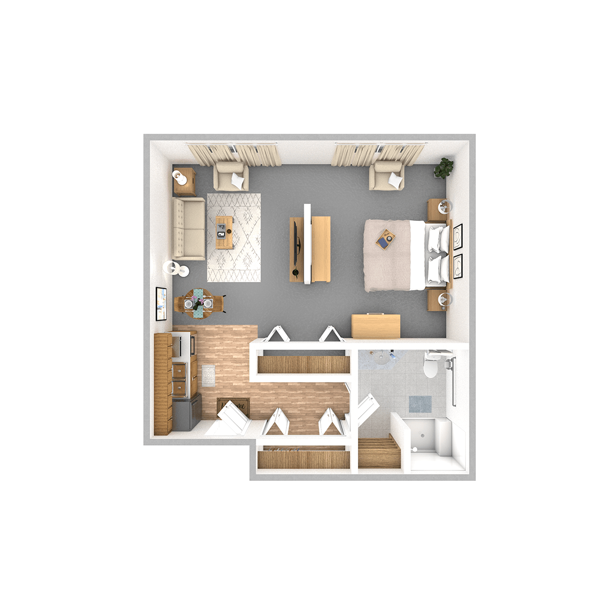 Oak floor plan